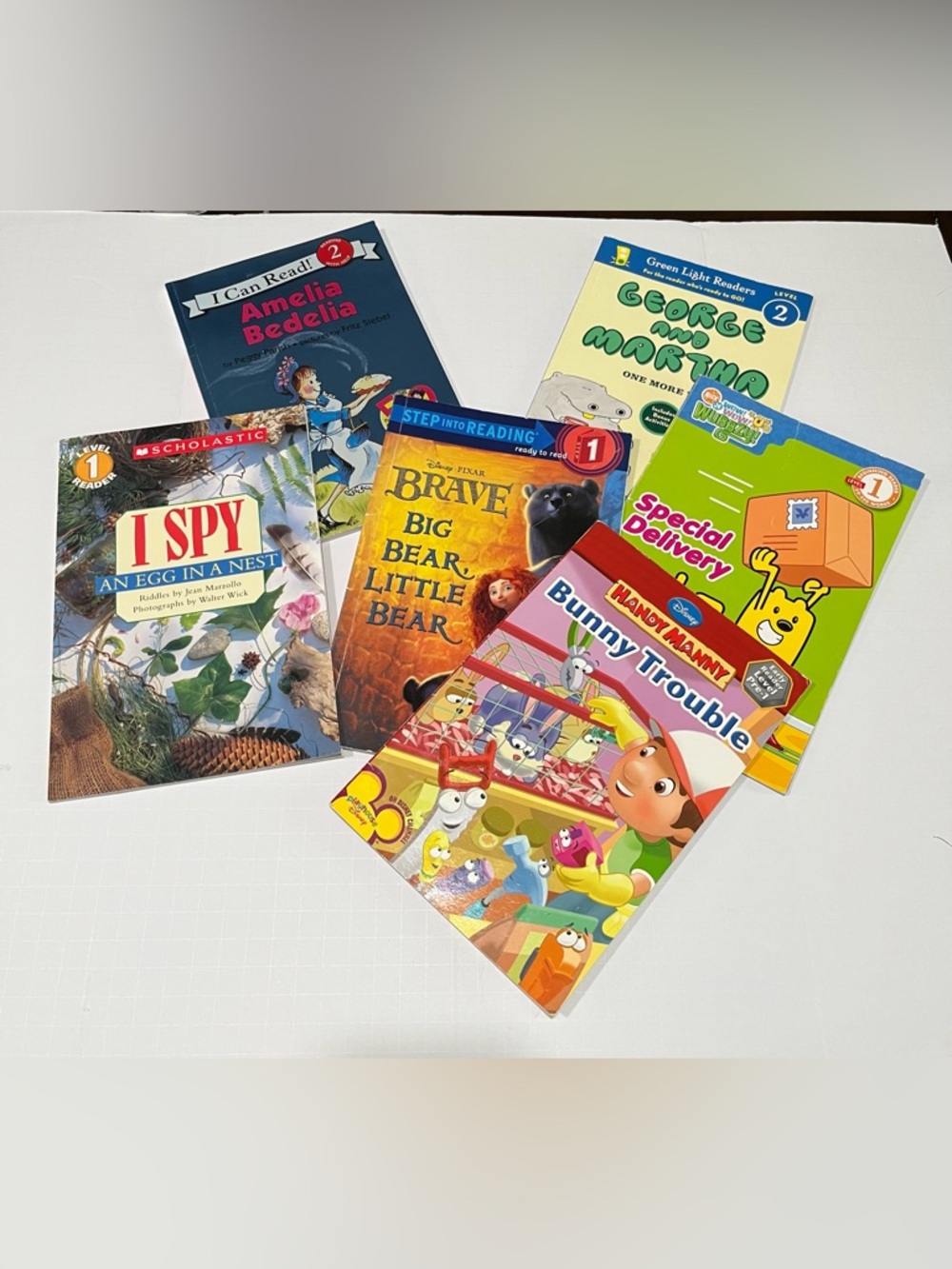 Kids books lot from Disney, Scholastic, Green Light Readers, & I Can Read